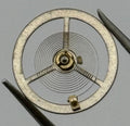 Brac 180 Balance Wheel Complete And Spring 12’’’ Pour Watch Movement Parts NOS