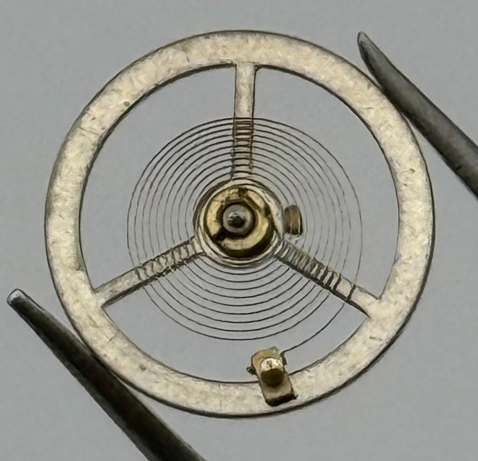 Brac 180 Balance Wheel Complete And Spring 12’’’ Pour Watch Movement Parts NOS