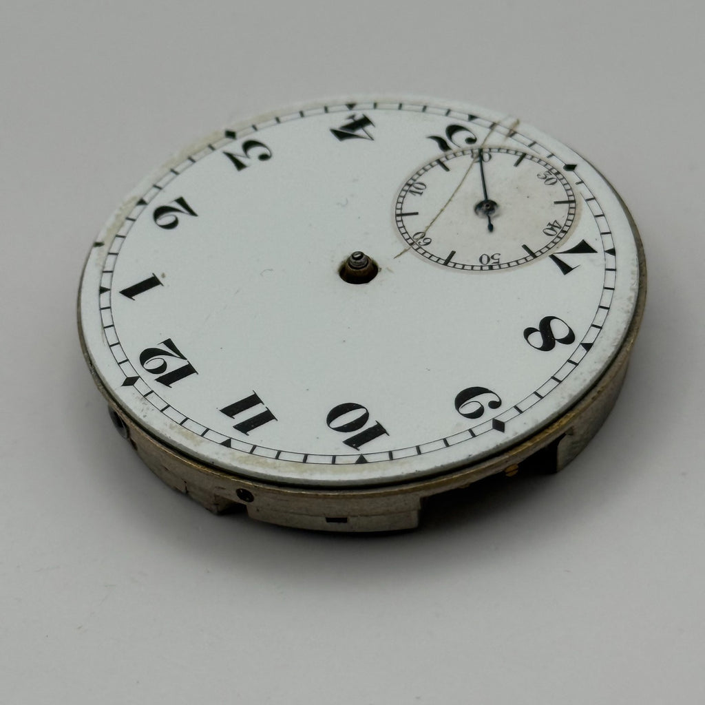 Hunter Pocket Watch Movement 15J Sub Seconds Swiss Manual Wind Parts 41.9mm