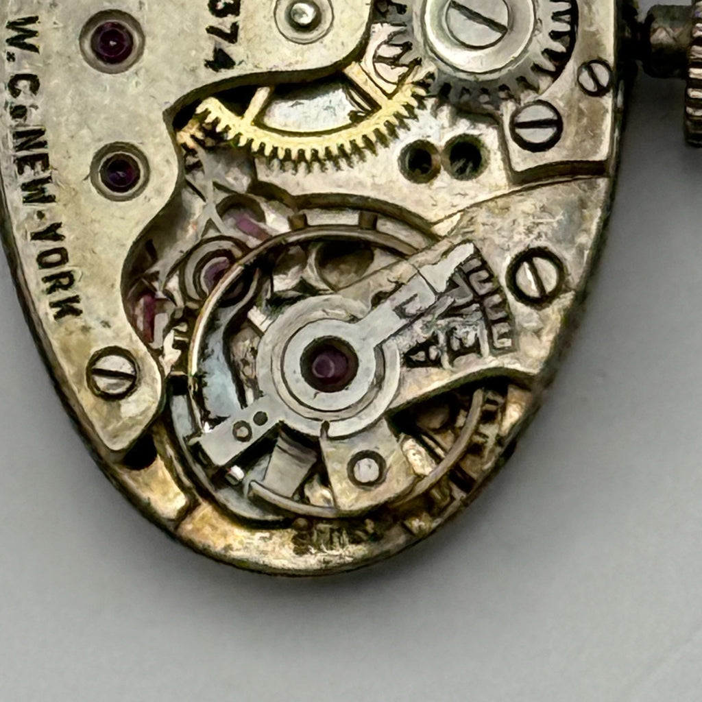 Gothic Jar-Proof Watch Movement New York American Ladies 15 Jewels Parts 14.8mm