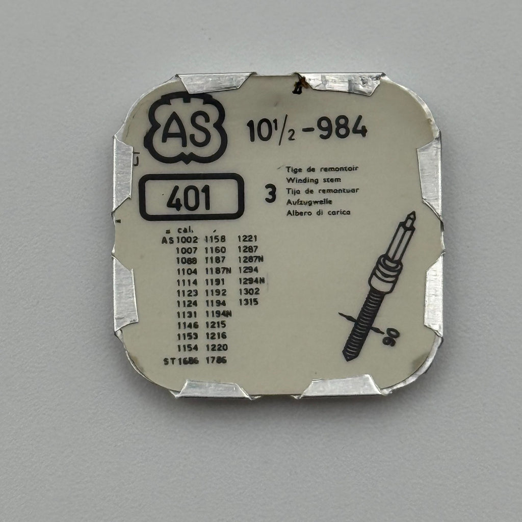 AS 984 Winding Stem Pack Of 3 - 10 1/2 - 401 - New Old Stock - Watch Parts
