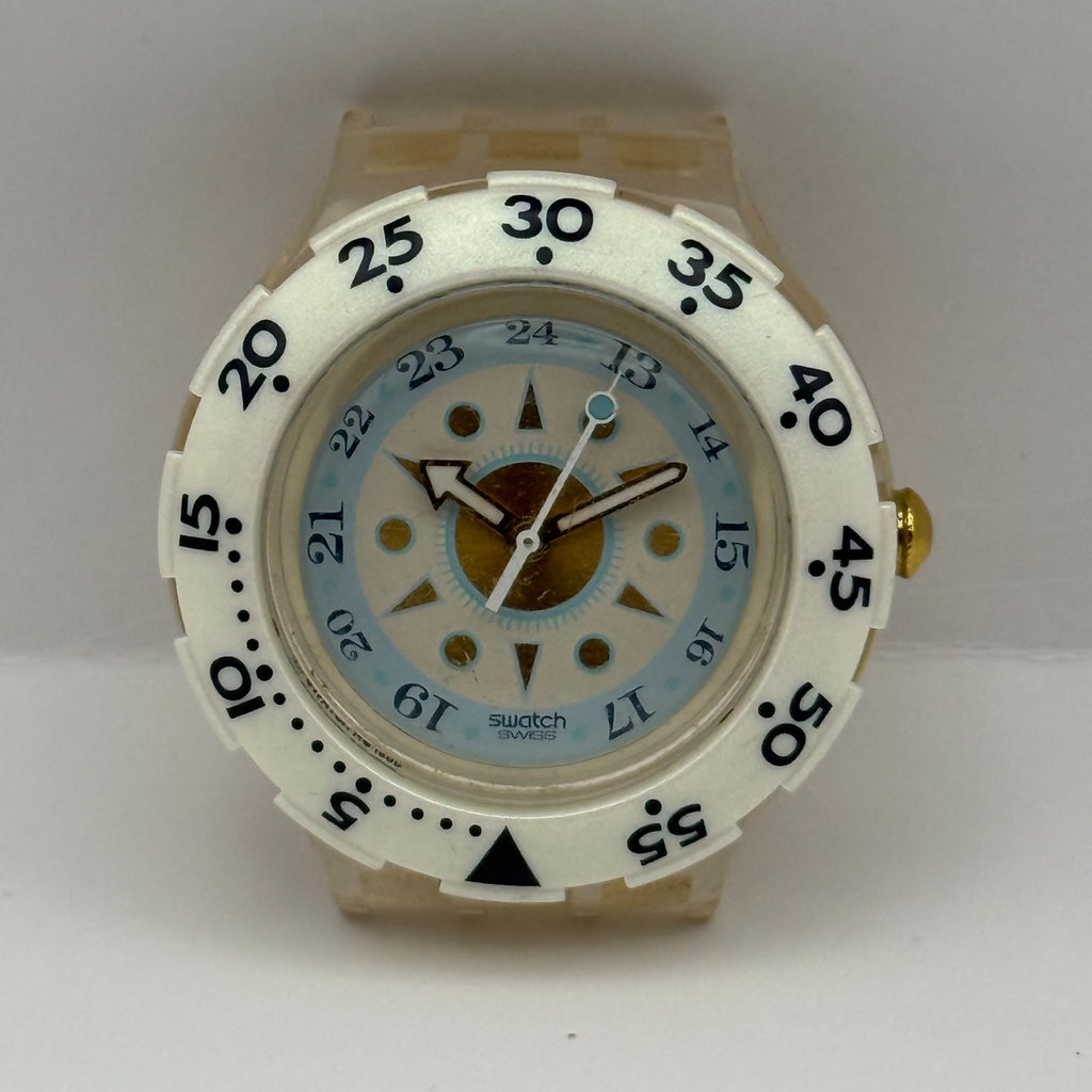 Vintage Swatch Scuba 200 Watch SDK126 Creme De La Creme 1996 Swiss 40mm Parts