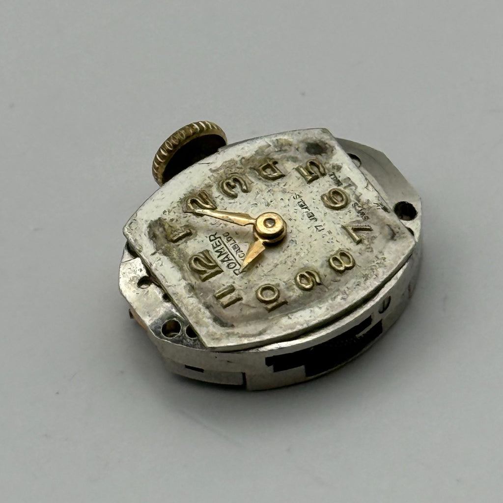 MST 389 Watch Movement Roamer 17 Jewels Swiss Manual Wind Parts Repair 13.1mm