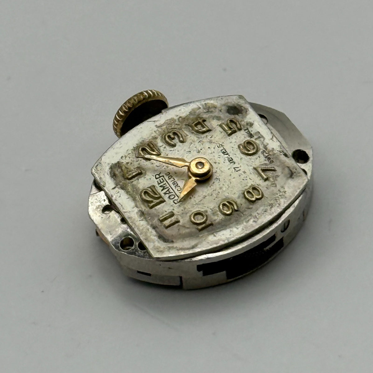 MST 389 Watch Movement Roamer 17 Jewels Swiss Manual Wind Parts Repair 13.1mm