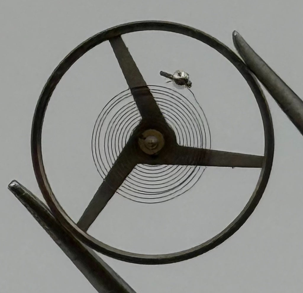 Felsa 4000 4010 Balance Wheel Complete And Spring 1435 Watch Movement Parts NOS