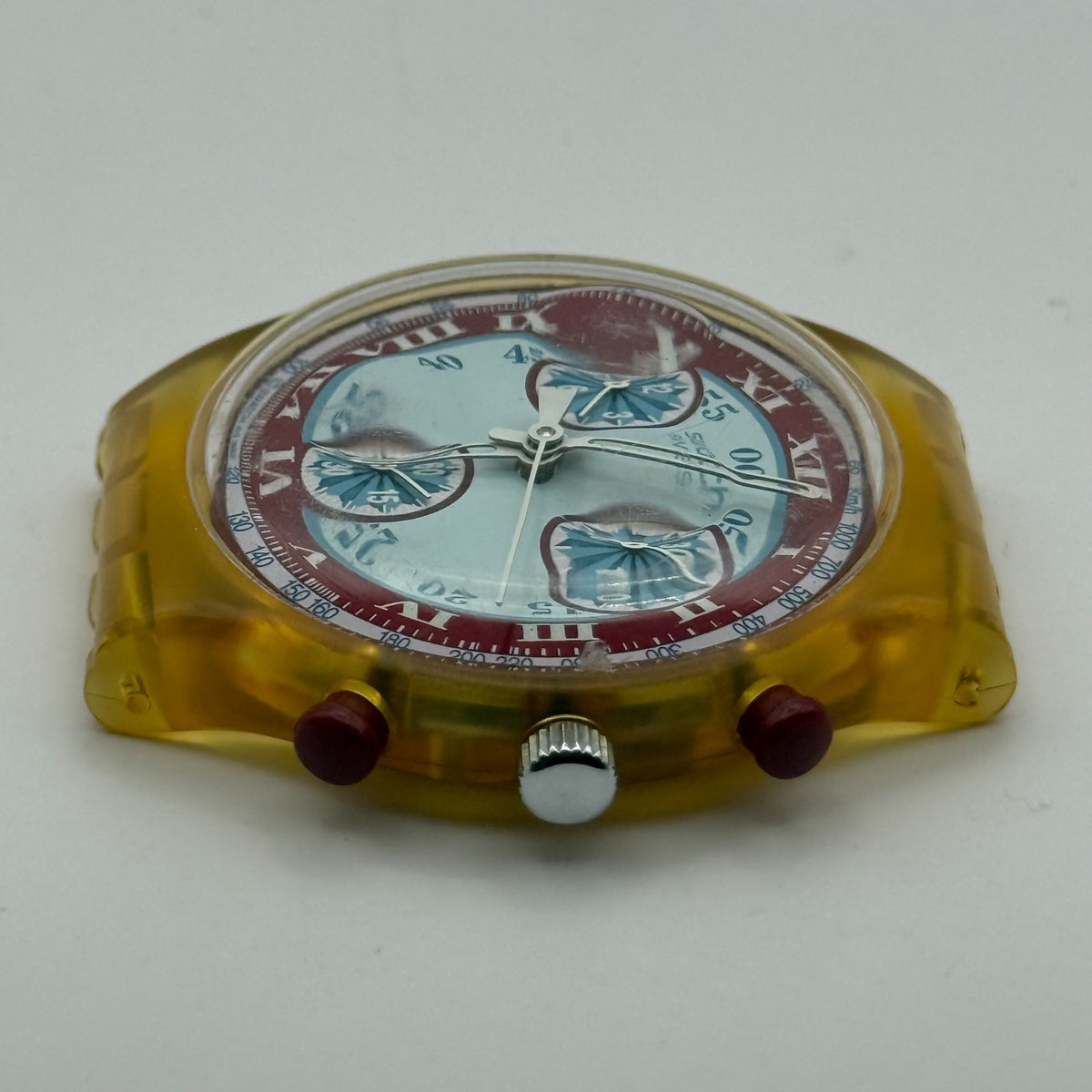 Vintage Swatch Chronograph Watch SCK103 Windmill 1992 Swiss 37mm Parts Repair