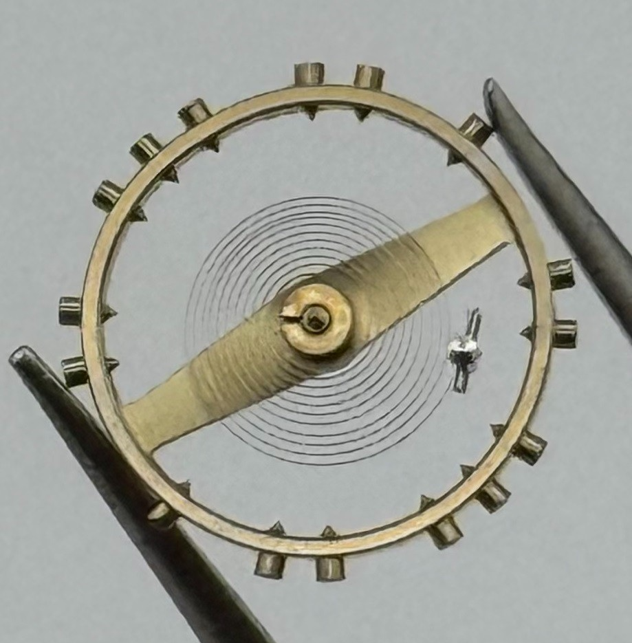 FHF 67 Balance Wheel Complete And Spring 10½’’’ Watch Movement Parts NOS