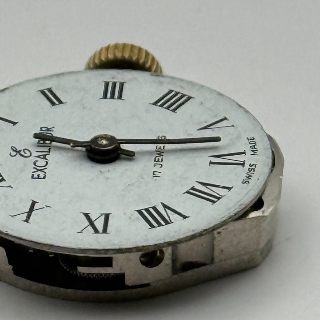 FHF ST 69N Watch Movement Excalibur 17 Jewels Swiss Ladies Parts Repair 15.3mm