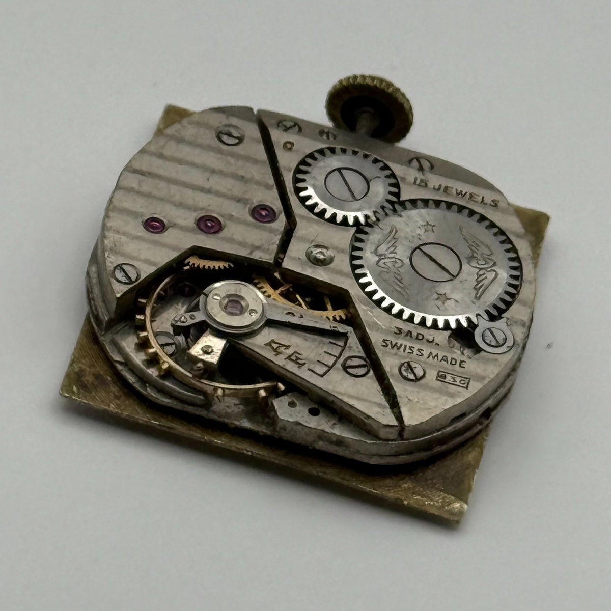 Rotary 830 Watch Movement - 15 Jewels - For Parts / Repair - 20mm