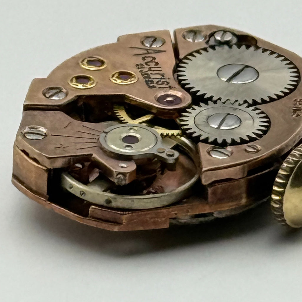FEF 370 Watch Movement Accurist 21 Jewels Swiss Manual Wind Parts Repair 15.1mm