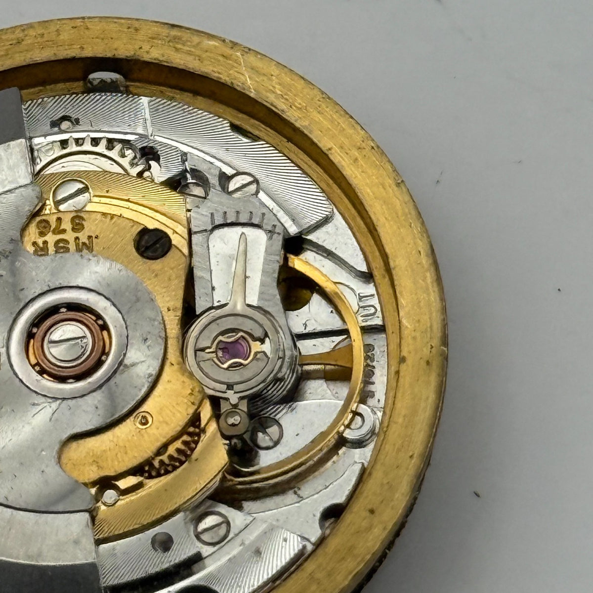 MSR S76-28 Watch Movement - Garrard Date Automatic - For Parts / Repair - 30.6mm