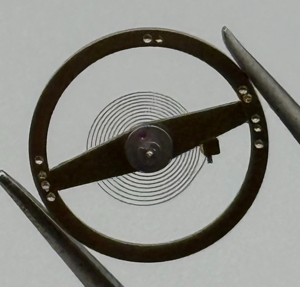 Amida 420 425 Balance Wheel Complete And Spring 11½''' 1768 Watch Movement Parts