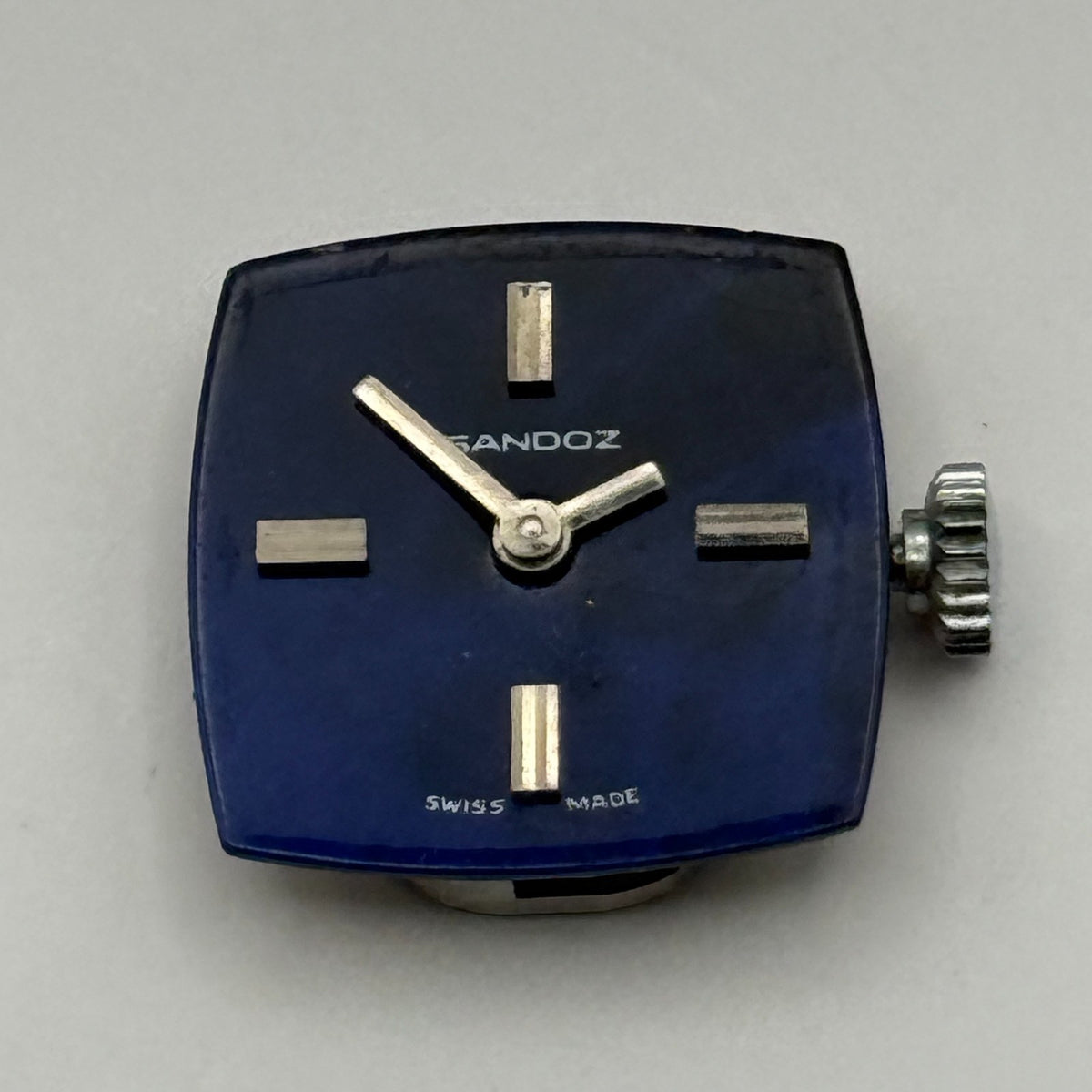 Stone Dial Watch Movement SGT Sandoz Ladies 17 Jewels Manual Wind Parts 12.7mm