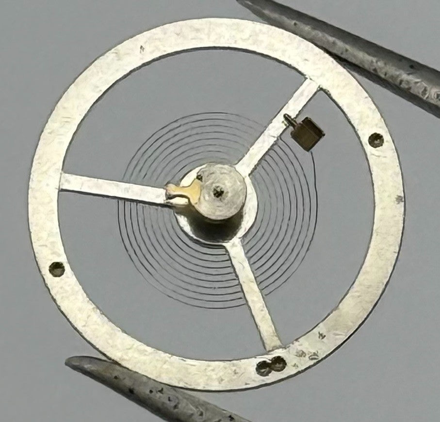 Brac 547 Balance Wheel Complete And Spring 13½’’’ 1751 Watch Movement Parts NOS