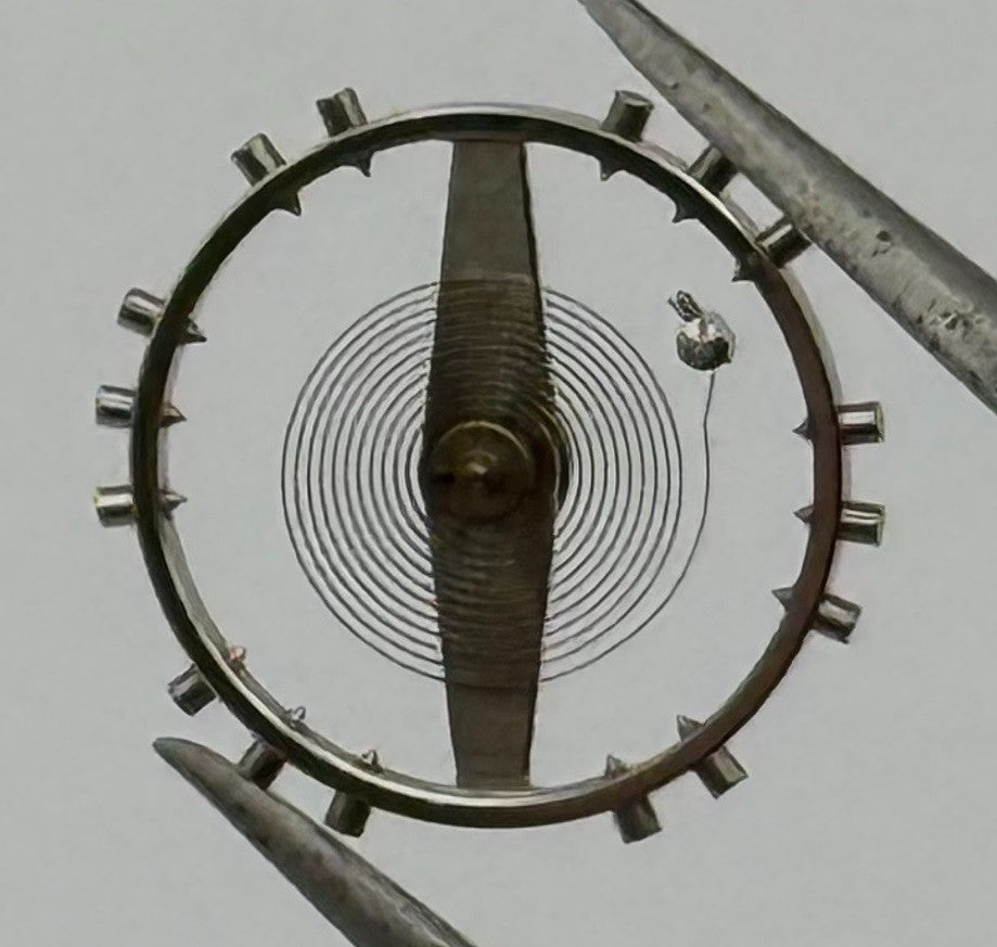 Felsa 4000 4010 Balance Wheel Complete And Spring 1435 Watch Movement Parts NOS