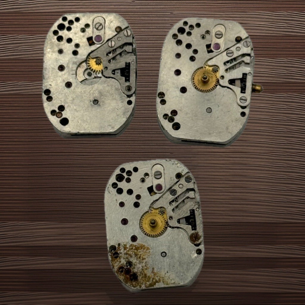 Zaria Luch 1800 Watch Movement Soviet USSR Ladies x 3 Pieces Parts Repair 14mm