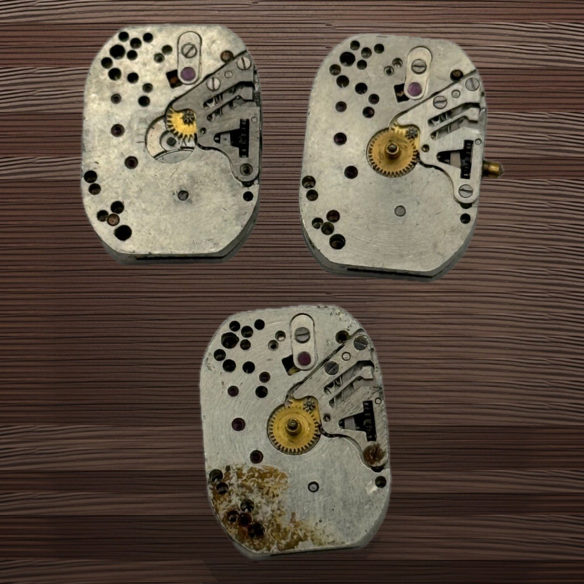 Zaria Luch 1800 Watch Movement Soviet USSR Ladies x 3 Pieces Parts Repair 14mm