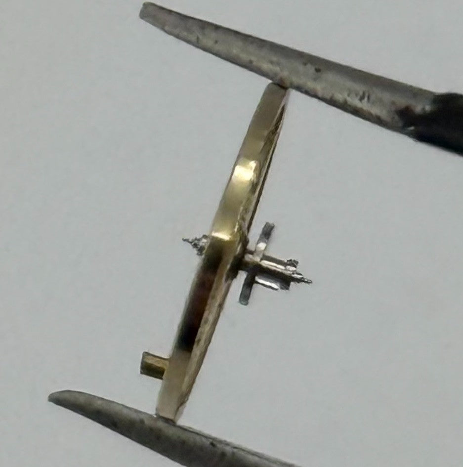 Oris 533 Balance Wheel Complete And Spring Renata 1386 Watch Movement Parts NOS