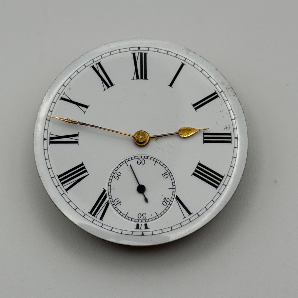 Swiss Lever Pocket Watch Movement - Unidentified - Antique Parts / Repair 42.7mm