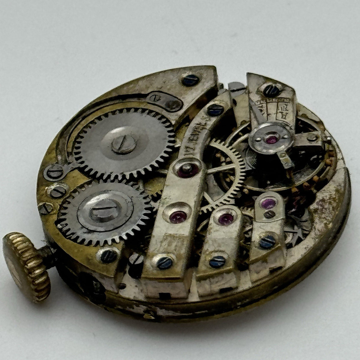 Unidentified High Grade Watch Movement - 17 Jewels - For Parts / Repair - 24.9mm