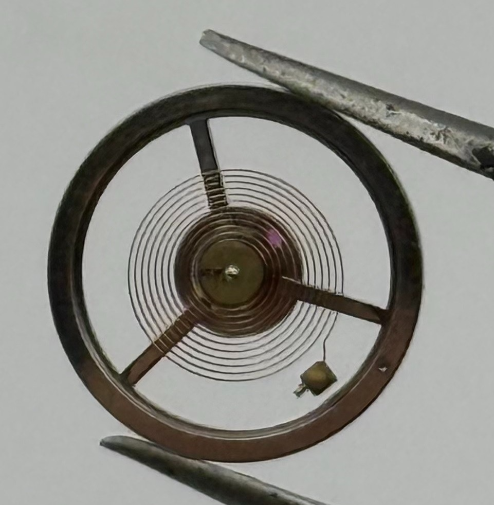Brac 190 Balance Wheel Complete And Spring 12’’’ 4521 Watch Movement Parts NOS