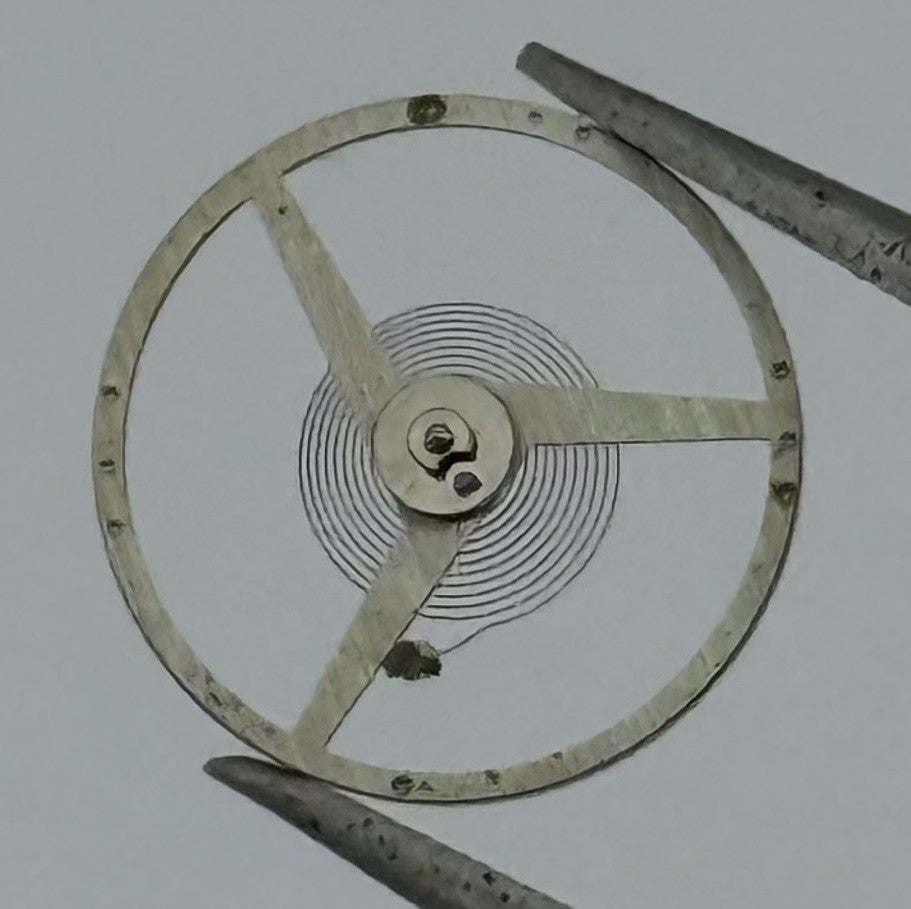 Amida 930 910 Balance Wheel Complete And Spring 1569 Watch Movement Parts NOS
