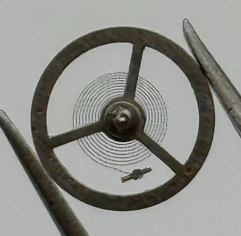 EB 1297 Balance Wheel Complete And Spring 5¼’’’ 201 Watch Movement Parts NOS