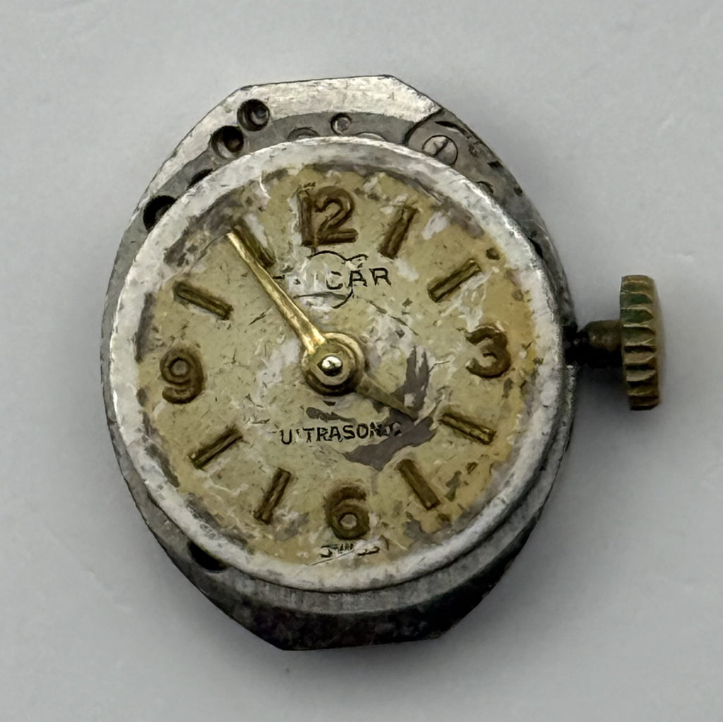 Enicar 672 Watch Movement 17 Jewels Swiss Vintage Manual Wind Parts Repair 13mm