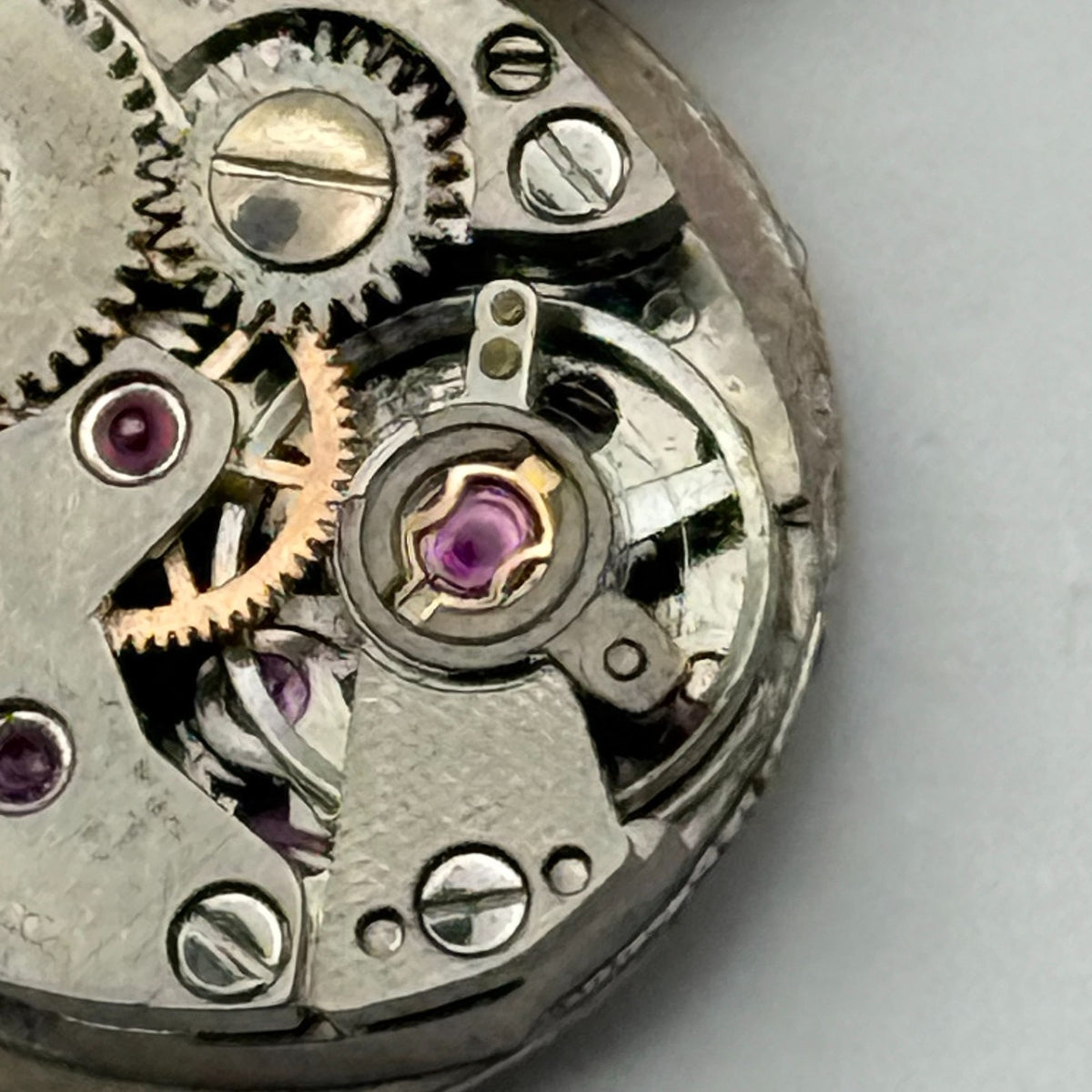 FE 68E4 Watch Movement Sandoz 17 Jewels Swiss Manual Wind Parts Repair 13.1mm