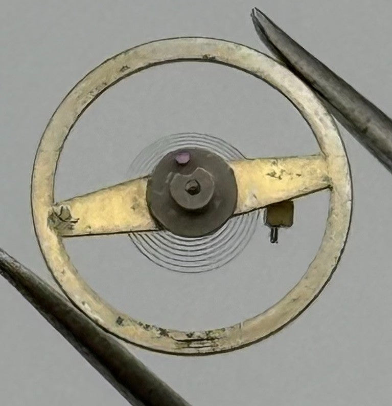 Amida 562 Balance Wheel Complete And Spring 8¾’’’ 4198 Watch Movement Parts NOS