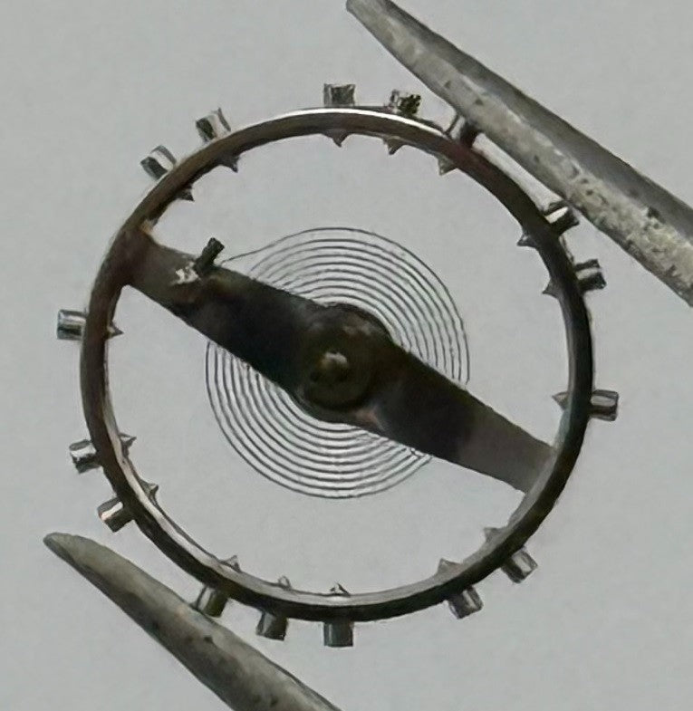 ETA 2510 Balance Wheel Complete And Spring 7¾’’’ Renata Watch Movement Parts NOS