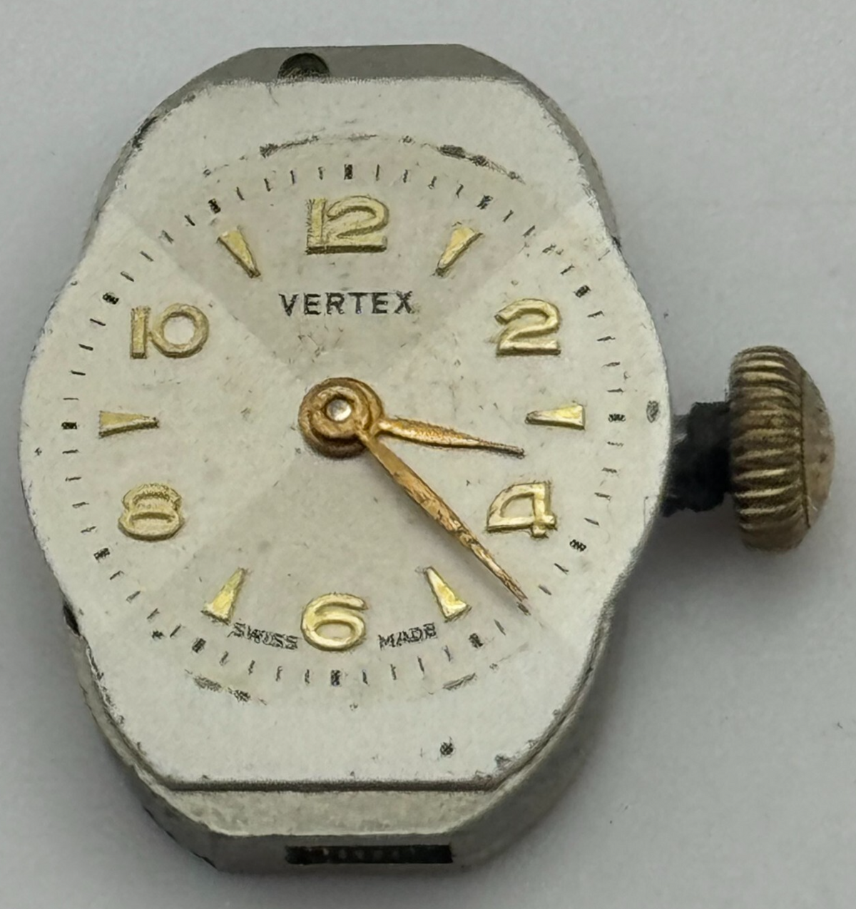 Vertex Revue 85 Watch Movement Running Manual Wind 15 Jewels Swiss Parts 12.7mm