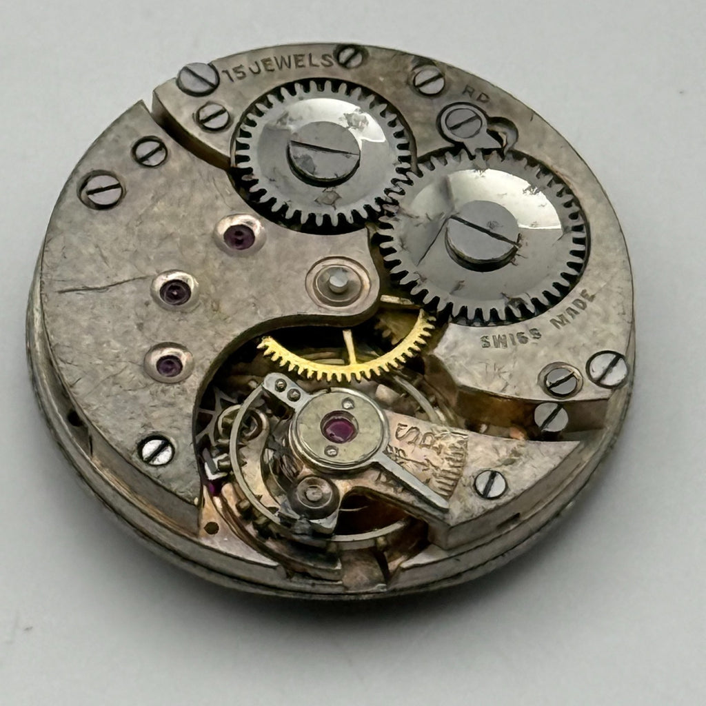 Unidentified ETA? Watch Movement 15 Jewels Swiss Manual Wind Parts Repair 23.2mm