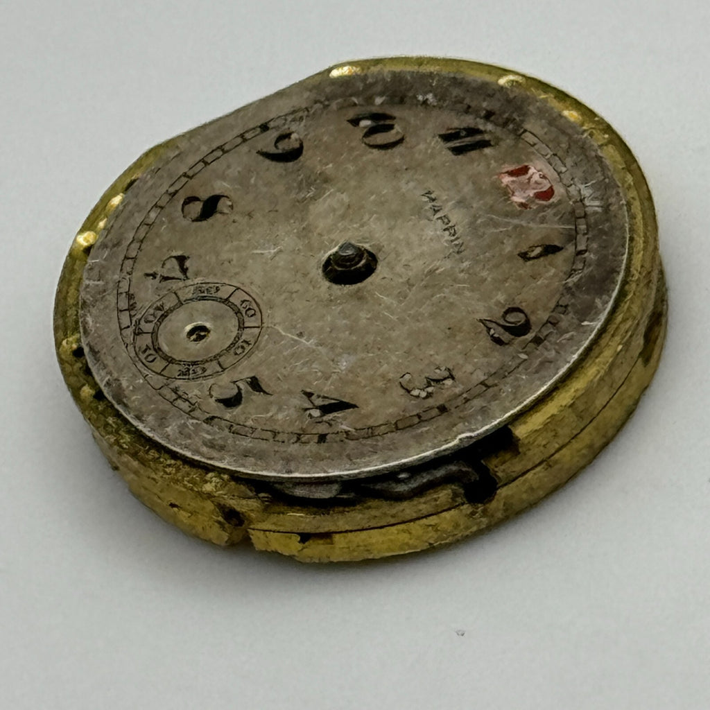 Mappin 18 Watch Movement Jewels Sub Seconds Manual Wind Parts 19.8mm