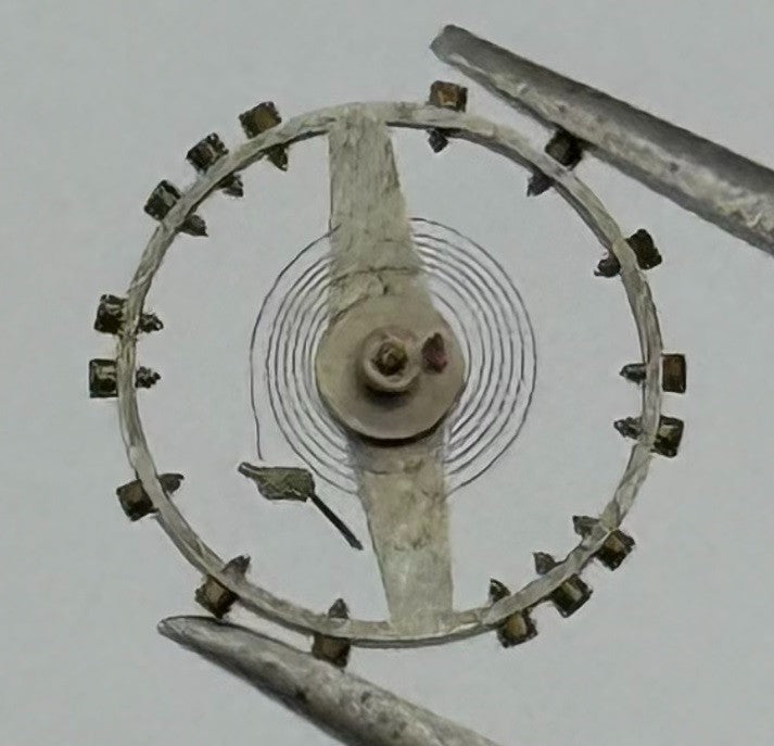 Cyma 384 Balance Wheel Complete And Spring 6¾-8''' 93 Watch Movement Parts NOS