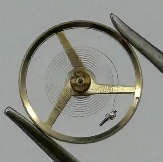 AS 1977 Balance Wheel Complete And Spring 5½’’’ 1740 M Watch Movement Parts NOS