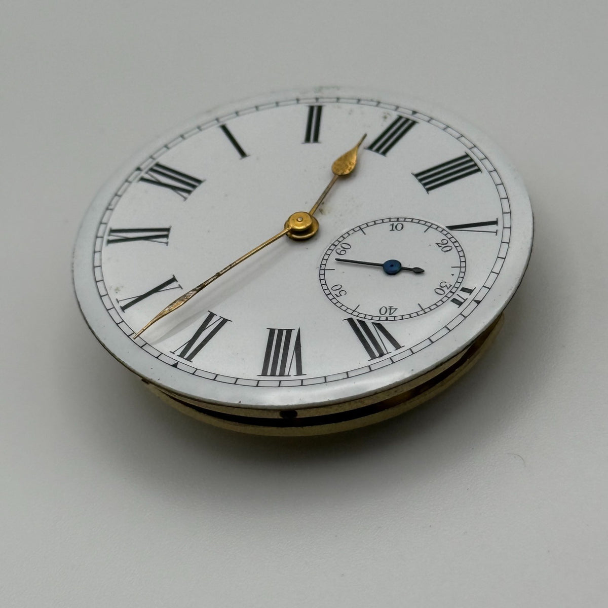 Swiss Lever Pocket Watch Movement - Unidentified - Antique Parts / Repair 42.7mm