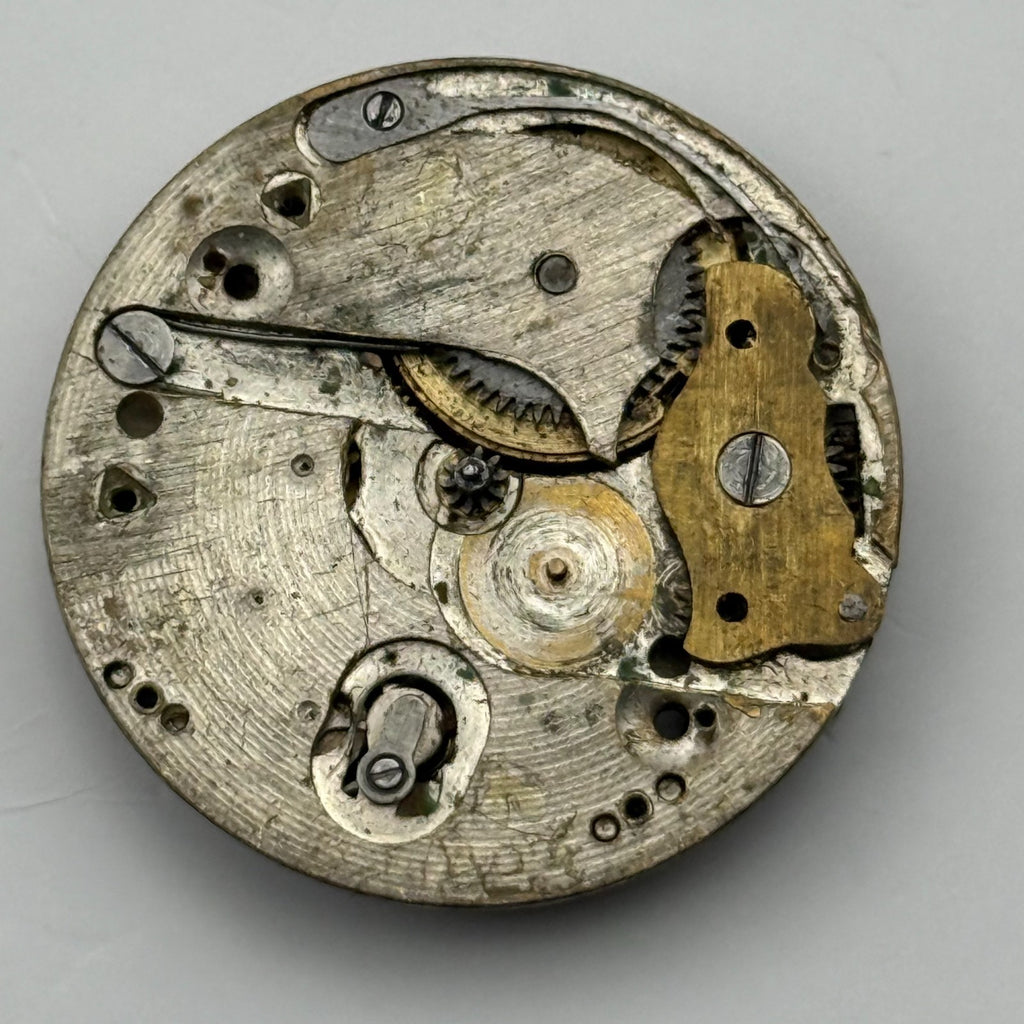 Unidentified Watch Movement Swiss Manual Wind Vintage Parts Repair 28.2mm