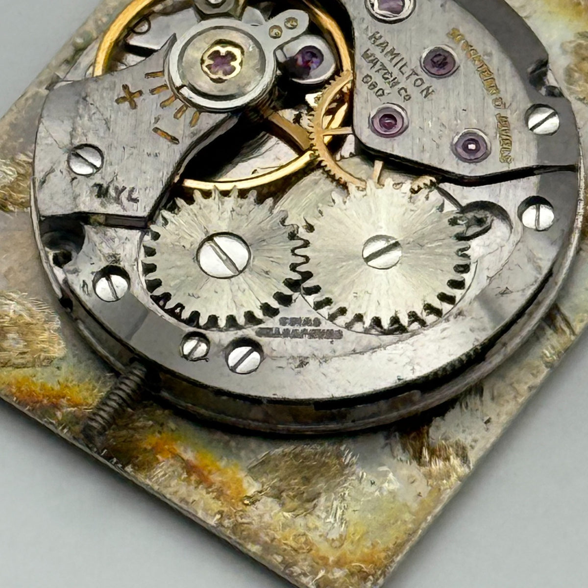 Hamilton C80 Watch Movement - Spares - For Parts / Repair - 17.4mm