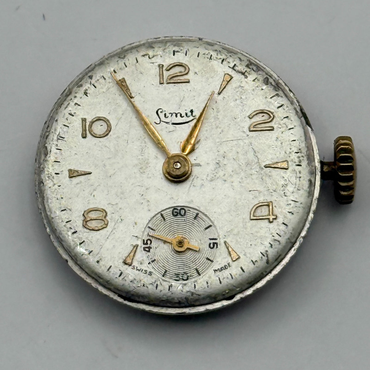 Revue 78 Watch Movement Limit 15 Jewels Swiss Manual Wind Parts Repair 19.7mm