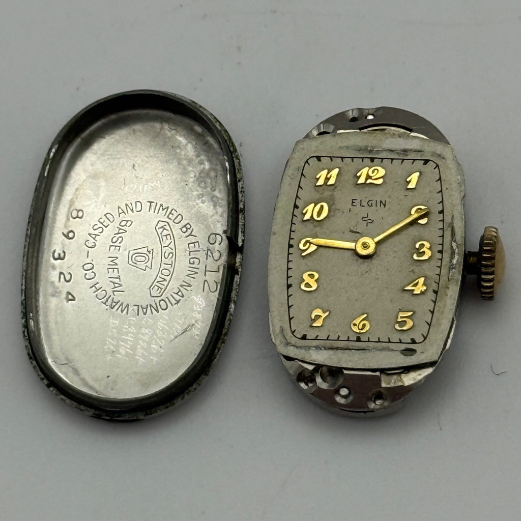 Elgin Grade 541 Model 2 Watch Movement 1951  American Parts Repair Ladies 21/0s