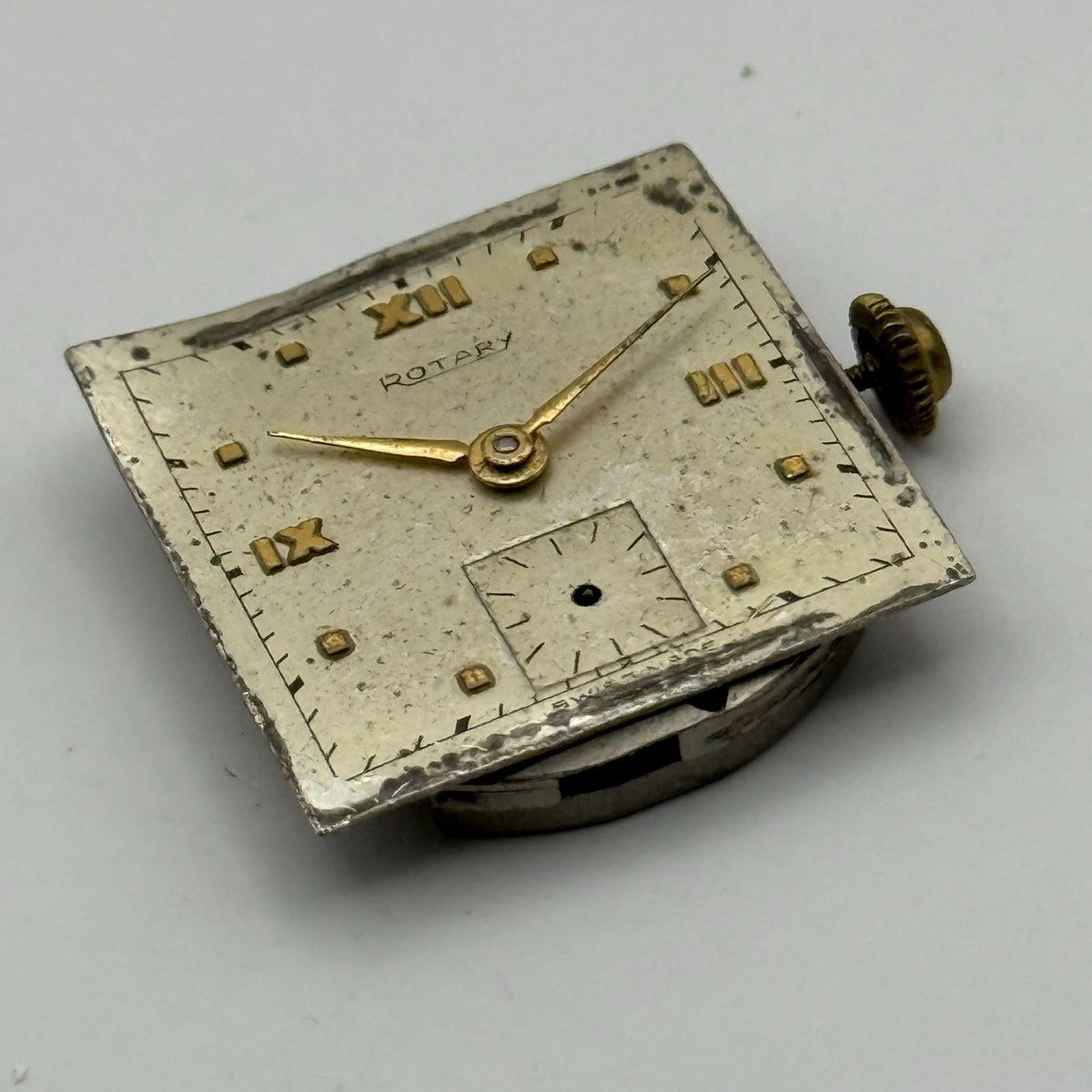 Rotary 830 Watch Movement - 15 Jewels - For Parts / Repair - 20mm