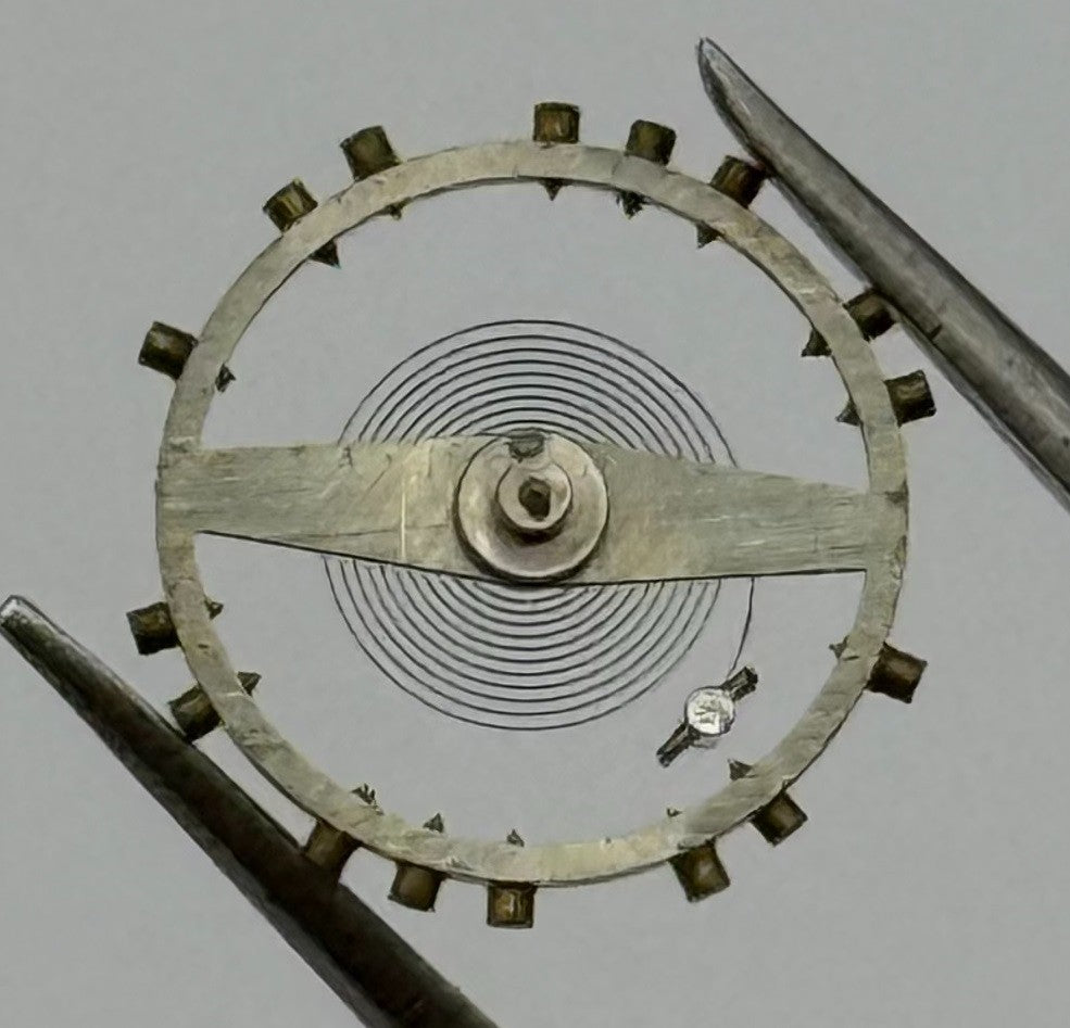 FHF 28 Balance Wheel Complete And Spring 10½’’’ Watch Movement Parts NOS