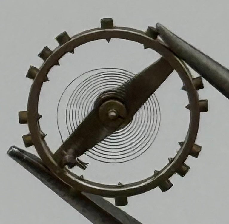 AS 970 Balance Wheel Complete And Spring 8¾’’’ Renata 27 M Watch Movement Parts