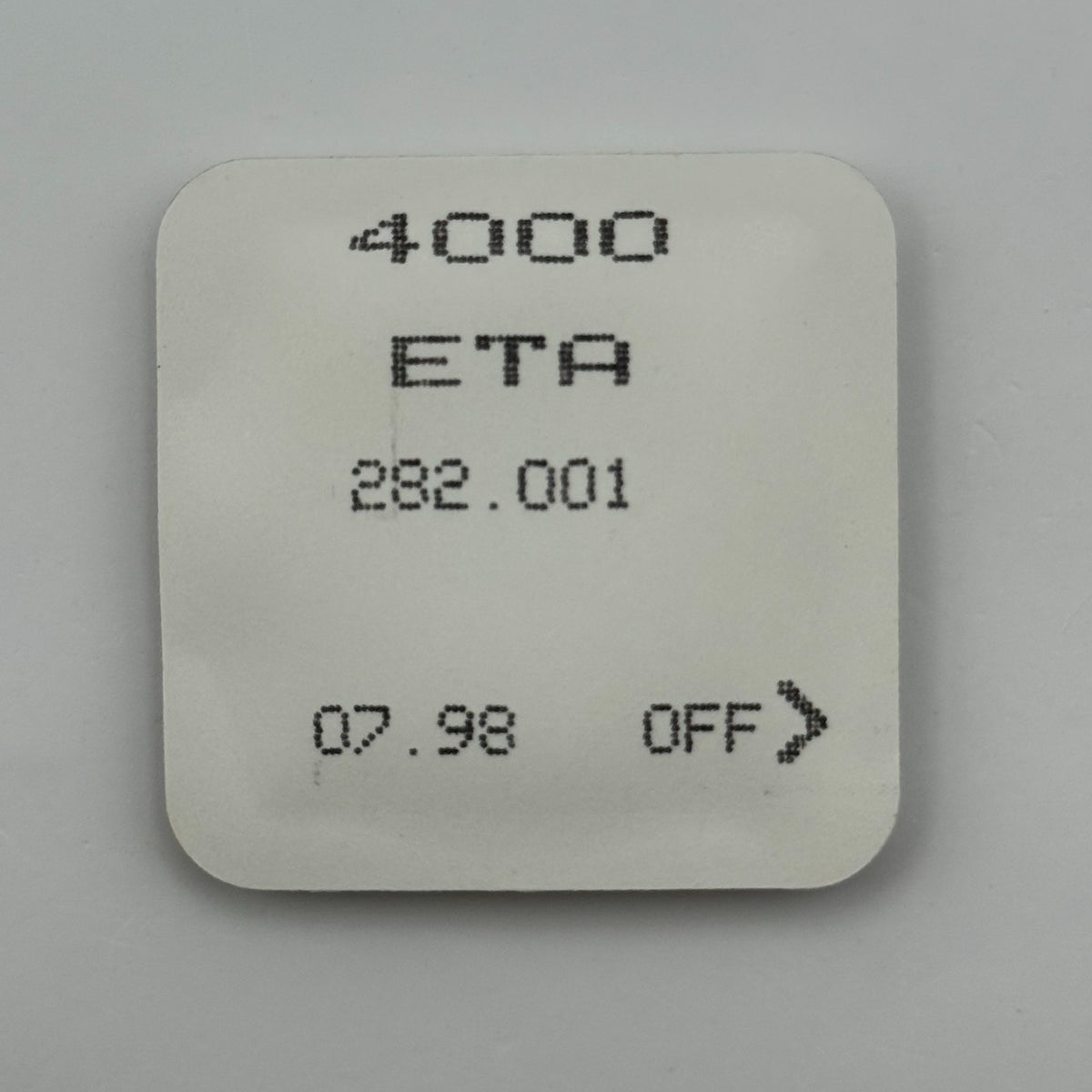 ETA 282.001 Circuit Part - New Old Stock - Vintage Watch Movement Parts