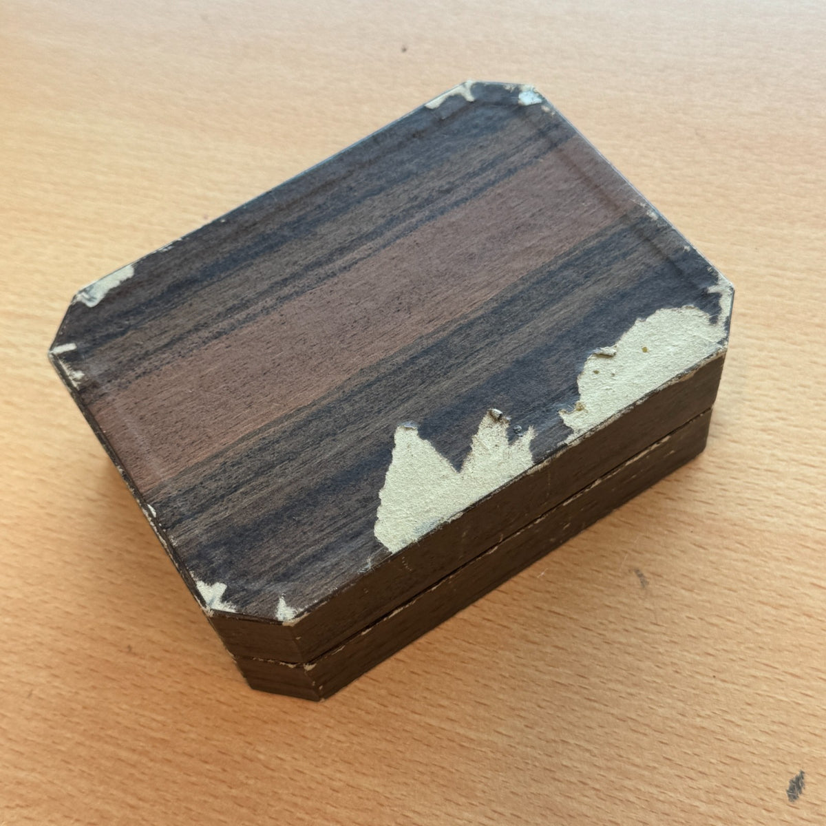 Vintage Tissot Watch Box In Brown - Rare Find For A Collector - 13cm x 9.5cm