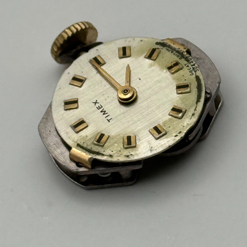 Timex 456 Watch Movement Great Britain Vintage Manual Wind Parts Repair 18mm