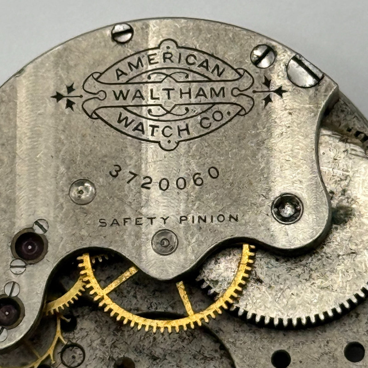 Waltham Seaside Watch Movement Model 1882 American Antique 1s Parts Repair