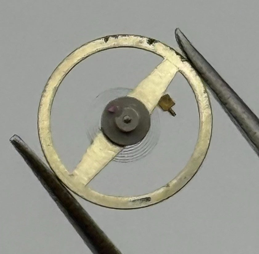 Amida 562 Balance Wheel Complete And Spring 8¾’’’ 4198 Watch Movement Parts NOS