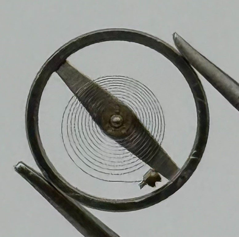 Oris 531 Balance Wheel Complete And Spring Renata 778 M Watch Movement Parts NOS